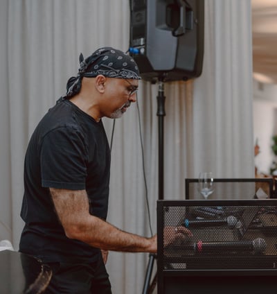 Rajan Bhai doing DJ at an event