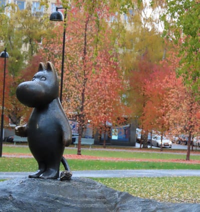Statue Mummin-Museum Tampere