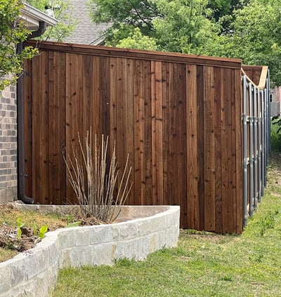 Dark Wood Fence