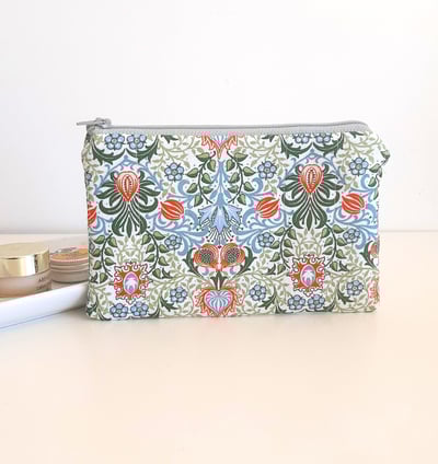 petite trousse zippée en tissu coton imprimé