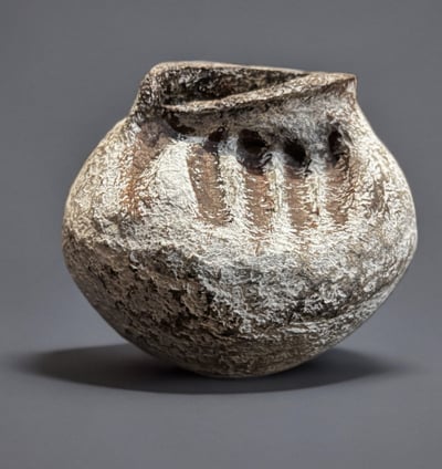 Wabi Sabi Paper Mache Handmade Vase 