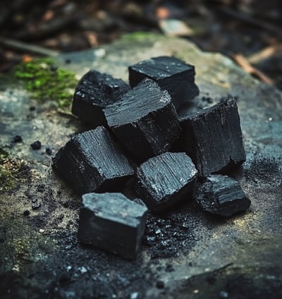 Charbon noir végétal
