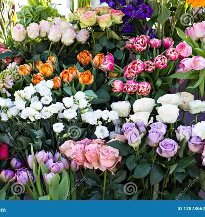 showcasing artifical flower bunch