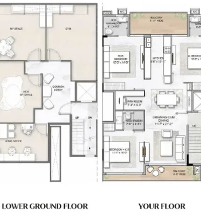 a floor plan of and basement smart world gems