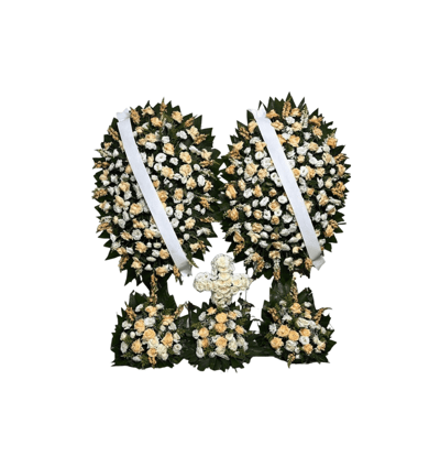 Imagem mostra coroa de flores da velar são paulo