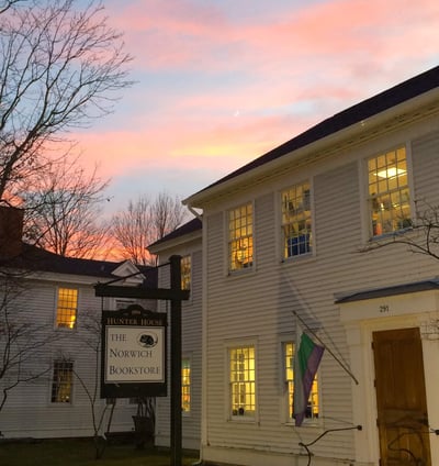 Norwich Bookstore sunset Vermont