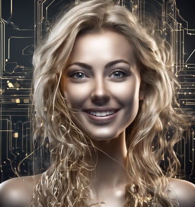 a woman sitting at a table using a laptop computer