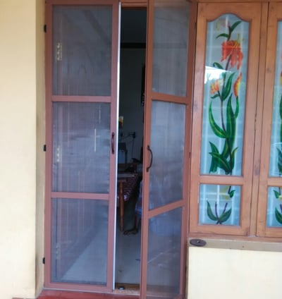 open type Removable SS Mesh Door for Balcony