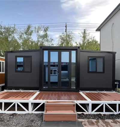 Black Expandable Container House