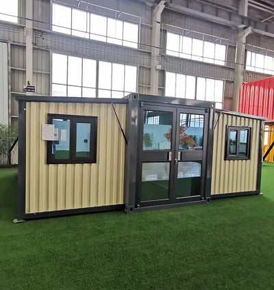 Cream Expandable Container House