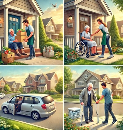 Un personne rendant différents services à domicile 