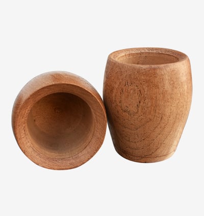 Argentine mate made of natural carob wood