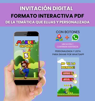 invitación digital infantil formato pdf