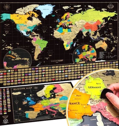 Scratch Off World Map