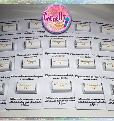 Čokoladica s personaliziranom porukom i imenom slavljenika
