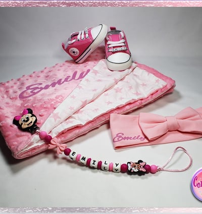 Personalizirana pamučna dekica za bebe s imenom