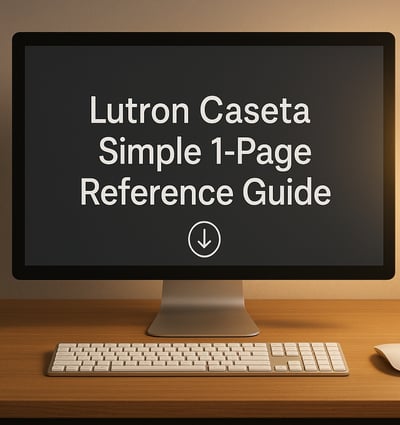 Lutron Caseta 1 Page Reference Guide