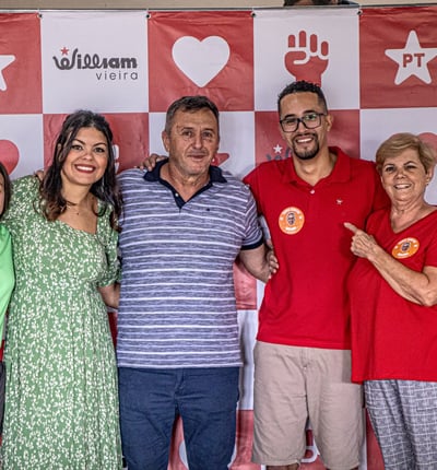 Foto do William com familiares