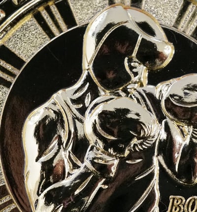 medalla deportiva boxeo