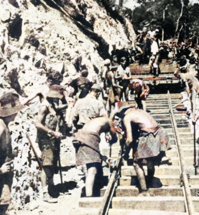 POW's working on the Death Railway during WW2 1943