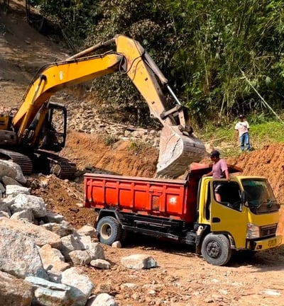 sukabumi stone mining