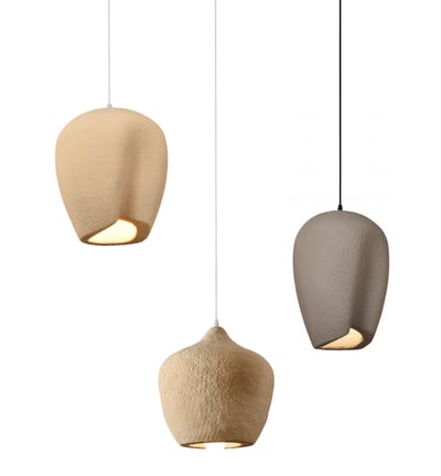 Modern foam lamp with different color