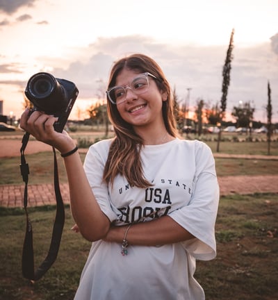 Foto de retrato editada no lightroom