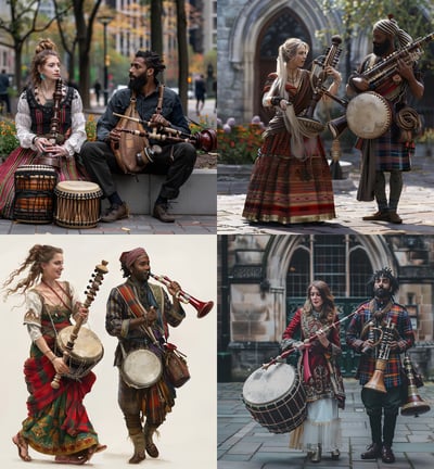diverse musicians
