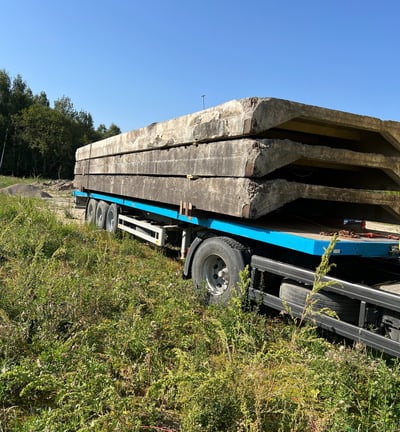 vežamos 12x3 perdangos plokštės