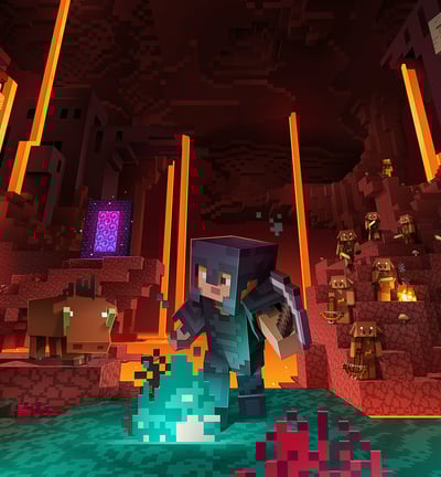 Minecraft wallpaper art from: https://wallhaven.cc/w/g7jq3l