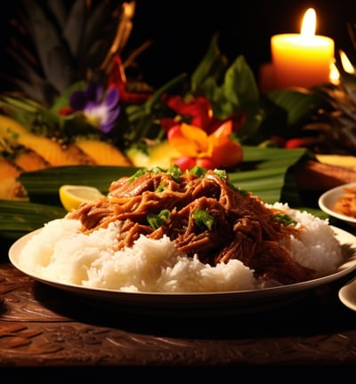 Hawaiian traditional delicacies