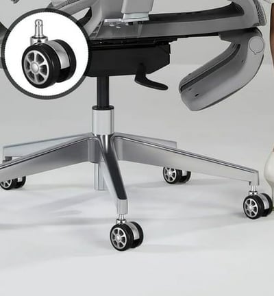 Smooth rolling office chair wheels installed in Kalyan workplace