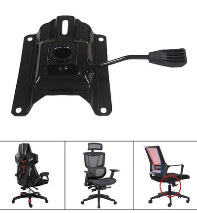 Technician fitting new chair base in office in Andheri