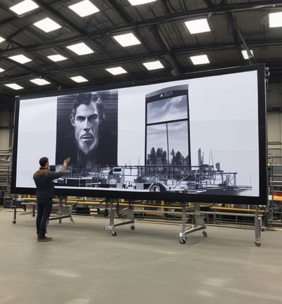 a man sitting at a keyboard in front of a microphone