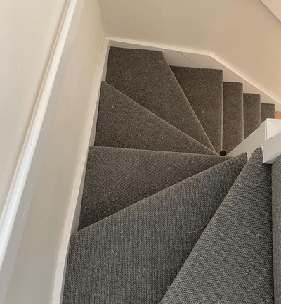 Rental property stairs carpet