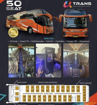 Bus Seat 50 Malinda Trans