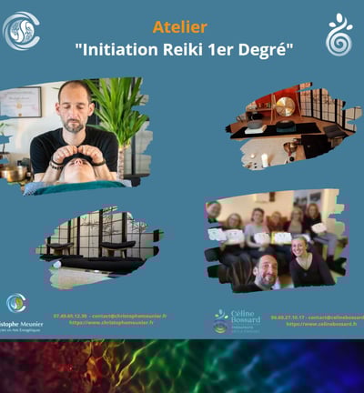 Initiation Reiki UUsui 1er degré, Christophe Meunier, Céline Bossard, Magnétiseur nantes,