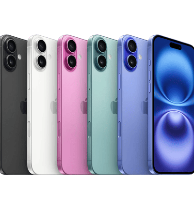 a group of four iphones with different colors and sizes of the same colors