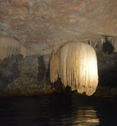 Stalactite formation at Jaguar Paw