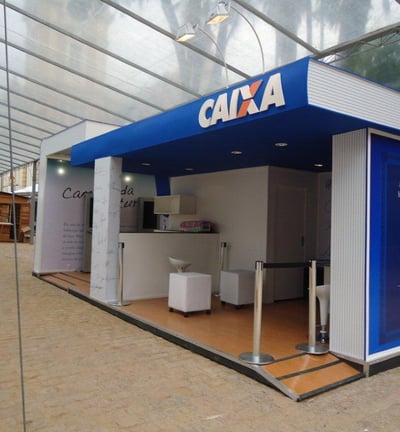 Projeto de Stand para feira do Livro da CEF - Caixa Econômica Federal em Porto Alegre, RS