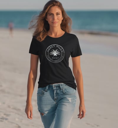 woman walking on the beach