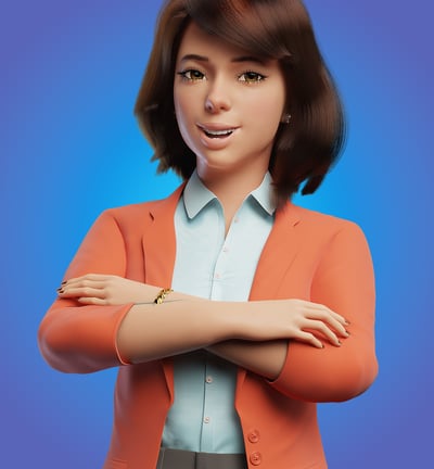 mascote 3D personagem 3D