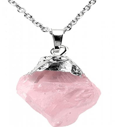 Pembe Kuvars Taşlı Kolye - 200 TL