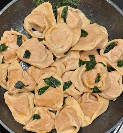 Tortelloni with sage butter