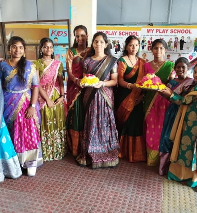 Bathukamma Festival Celebration in Eden School