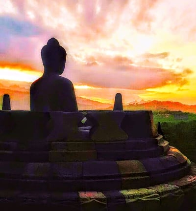 Borobudur's Buddha statue