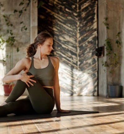 Woman Stretching