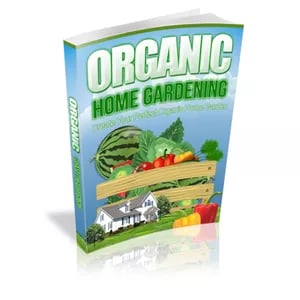 a book cover of organic gardening book organic gardening