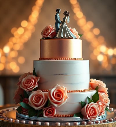 a wedding cake