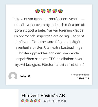 Omdöme från www.reco.se, Johan G